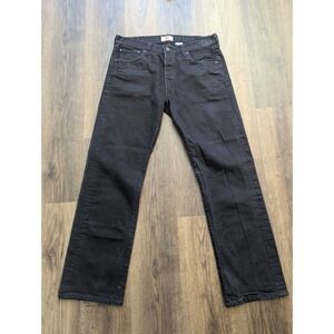 Levis 501 XX Jeans Mens 36x32‎ Black Dark Wash Straight Leg Y2K Cotton Denim